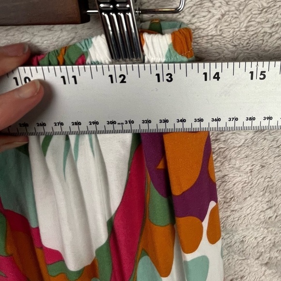 Rachel Ray Floral Wrap Skirt Medium High Low Bold Fall Colors - Picture 11 of 14